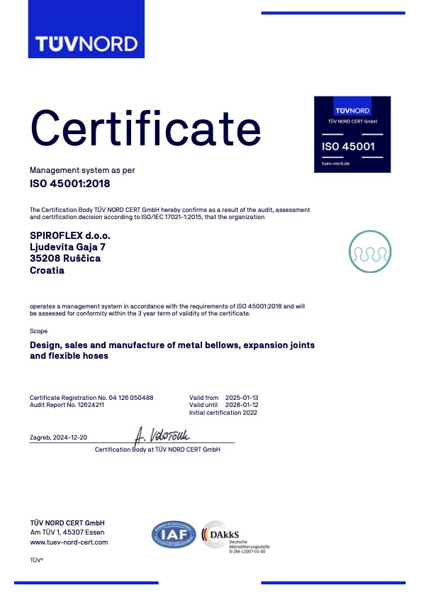 Occupational health and safety management system